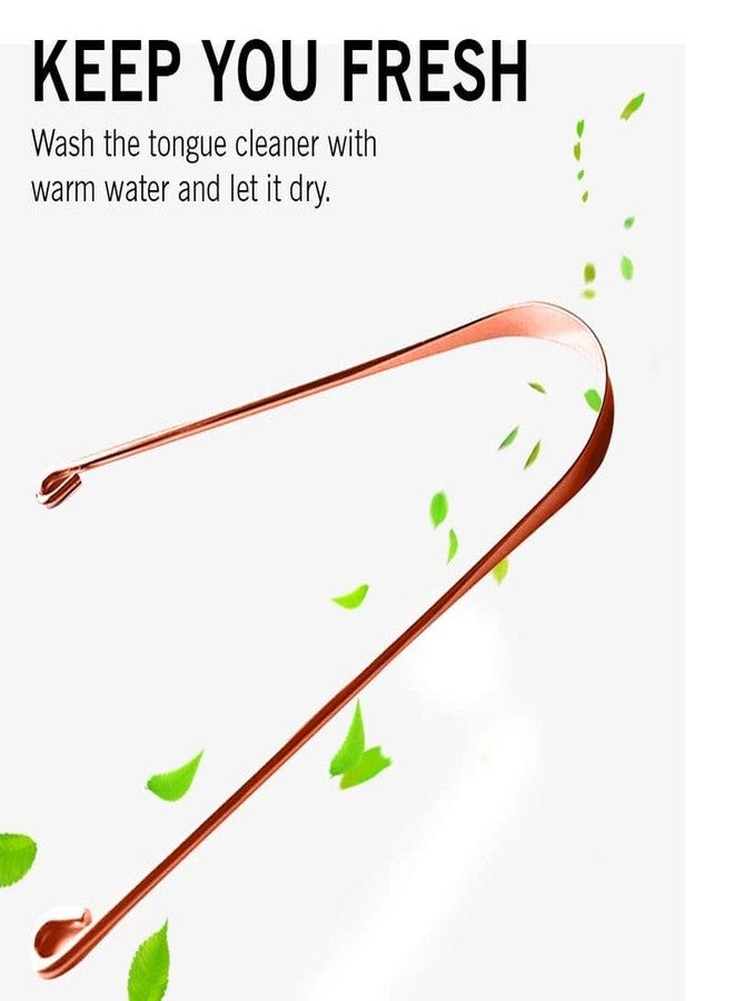 Red Champion Tongue Cleaner Scrapper Maintains Oral Hygiene Flexible handle and Comfortable Grip, Effective Copper Tongue Cleaner Helps Relief from Bad Breath Set of 12 - Image 3